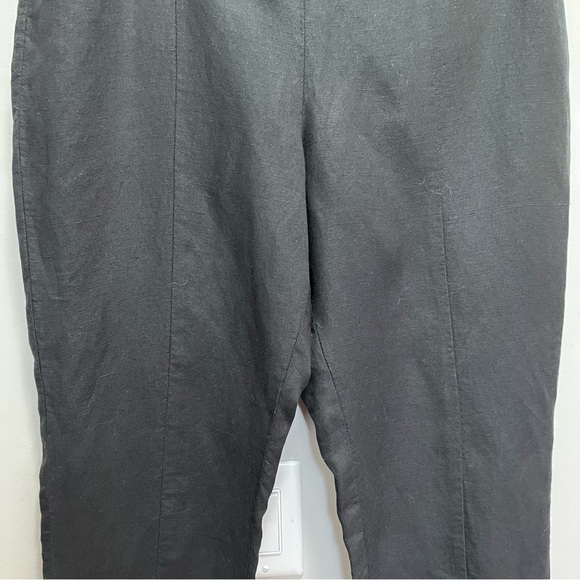 Peter Nygard Black Linen Capris Size 12 - Picture 3 of 8